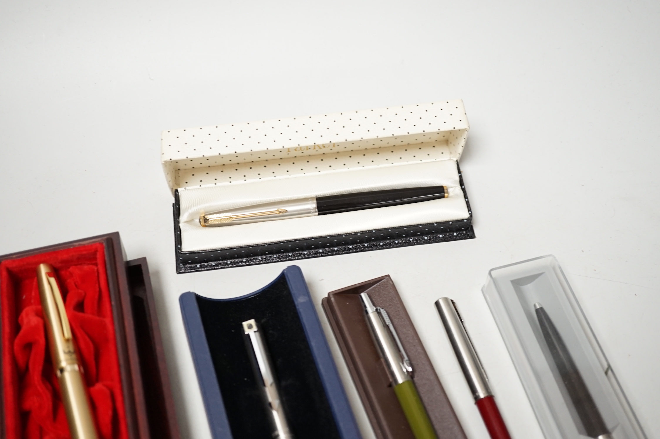 A collection of modern fountain pens